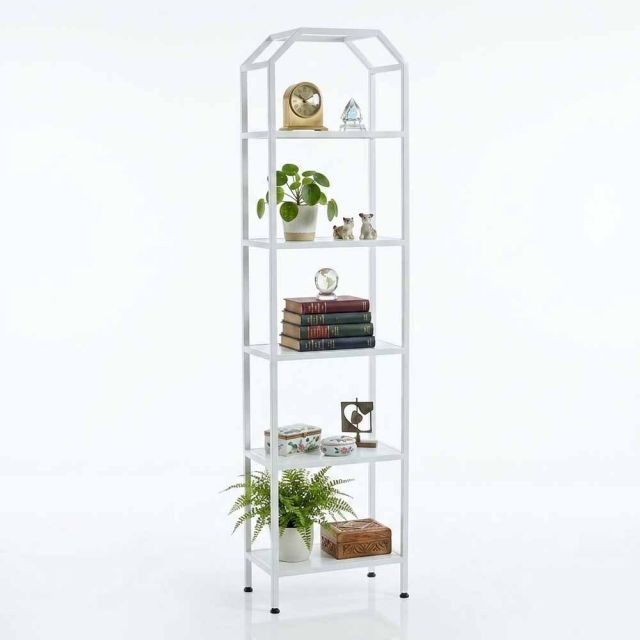 Kệ trang trí 46x28x180cm gỗ cao su KTT68084