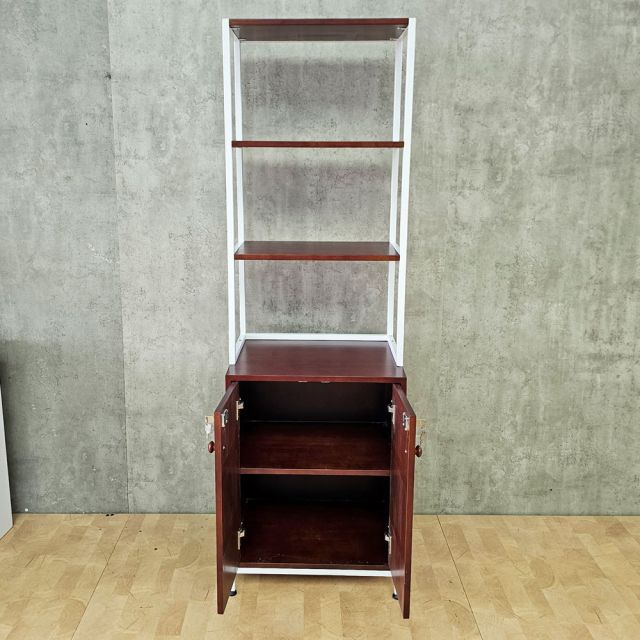 Kệ trang trí có tủ 56x40x180cm gỗ cao su KTT68083