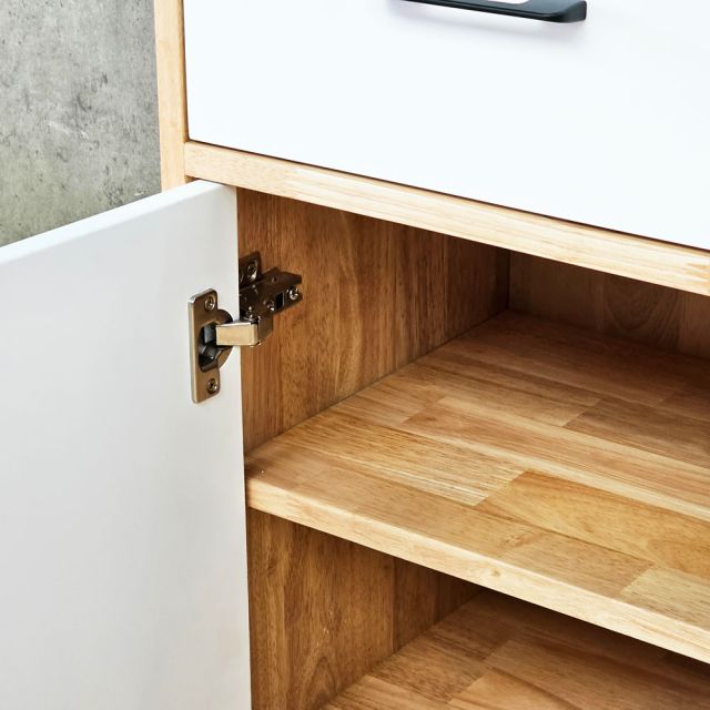 Tủ kệ để giày 110x35x180cm gỗ cao su KG68126