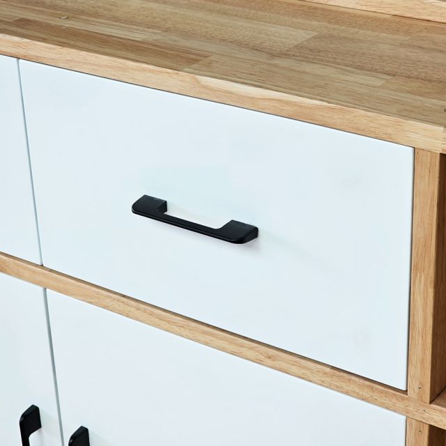 Tủ kệ để giày 110x35x180cm gỗ cao su KG68126