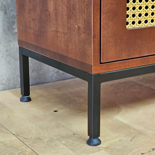 Tủ trang trí 100x35x85cm gỗ cao su KTB68278