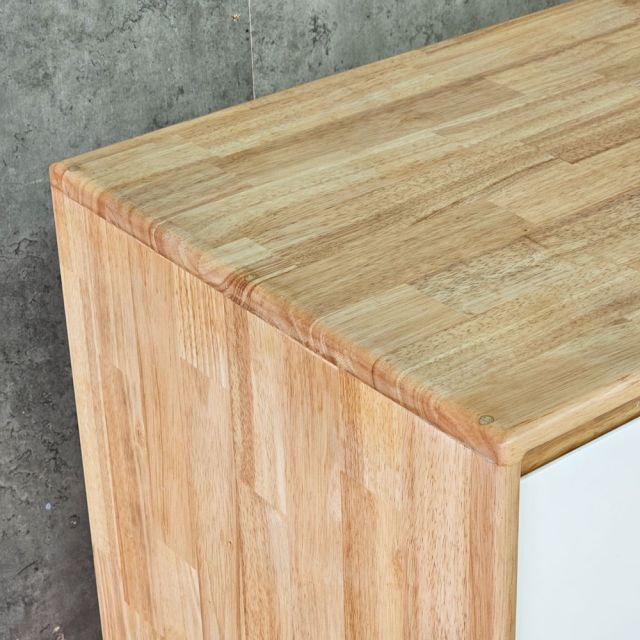 Tủ trang trí 150x50x94cm gỗ cao su KTB68277
