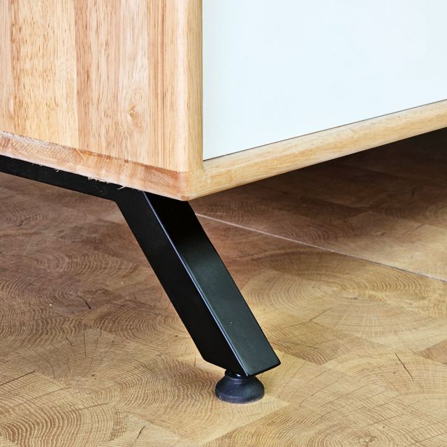 Tủ trang trí 150x50x94cm gỗ cao su KTB68277