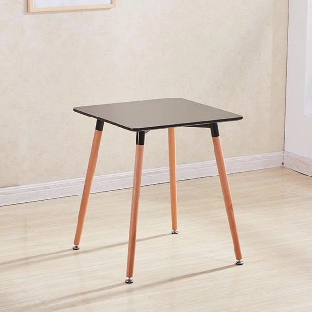 Bàn cafe Eames vuông 60cm chân gỗ ST1542A