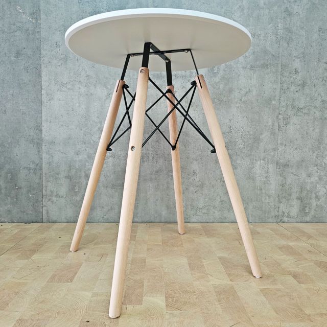 Bàn cafe Eames tròn 60cm màu trắng hoặc đen CFD68017