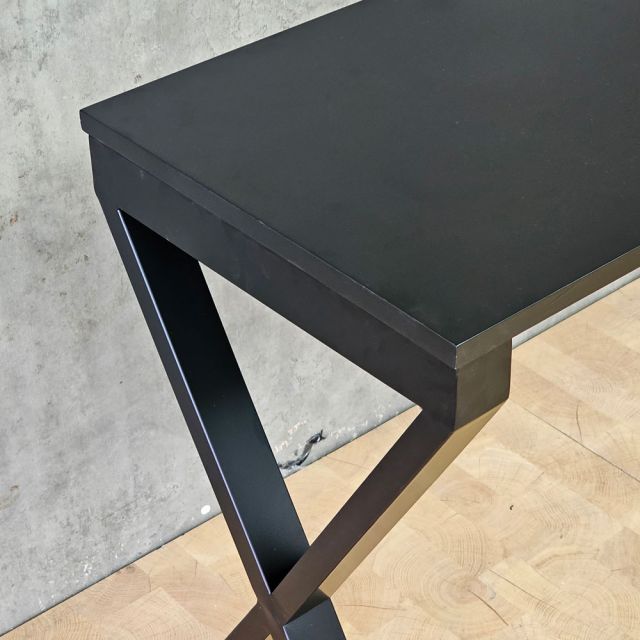 Bàn console 120x40x70cm chân chữ X gỗ cao su TT68375