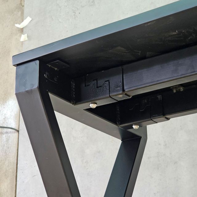 Bàn console 120x40x70cm chân chữ X gỗ cao su TT68375