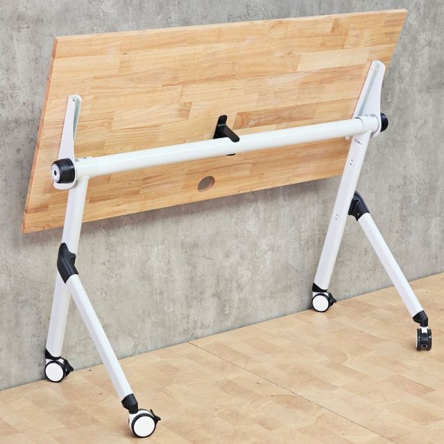 Bàn đào tạo gấp gọn 120x60cm gỗ cao su SPD68262