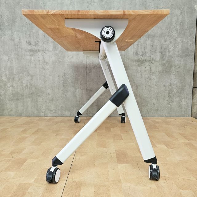Bàn đào tạo gấp gọn 120x60cm gỗ cao su SPD68262