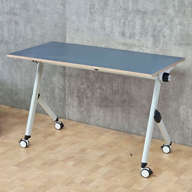 Bàn đào tạo gấp gọn 120x60cm gỗ cao su SPD68263