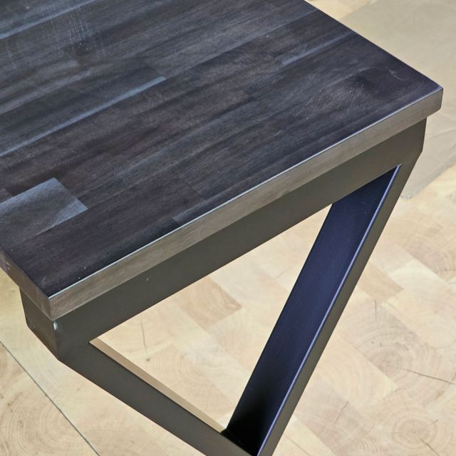 Bàn góc L gác tủ 150x120cm gỗ tự nhiên HBXC062