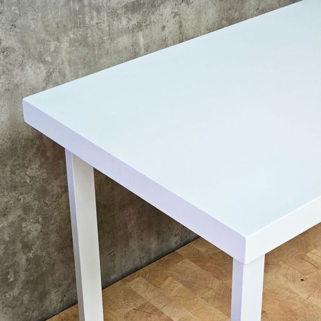 Bàn làm việc 140x60cm gỗ tràm ghép viền dày 50mm HBRT143
