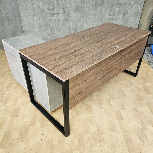 Bàn làm việc 160x70cm kèm tủ di động gỗ plywood HBRT141
