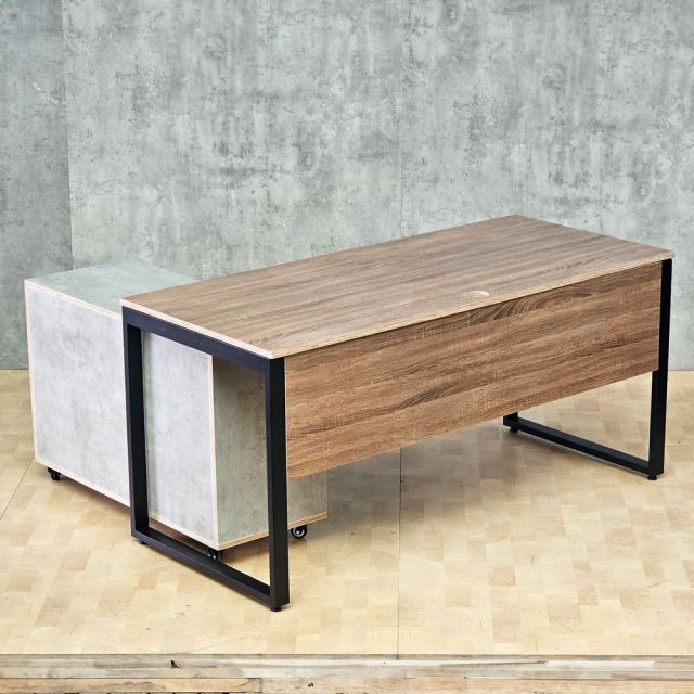 Bàn làm việc 160x70cm kèm tủ di động gỗ plywood HBRT141