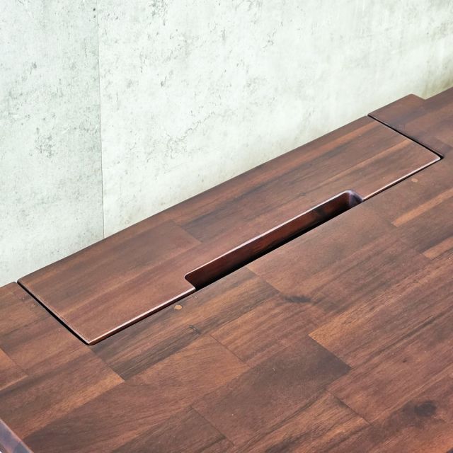 Bàn có tủ treo 160x70cm gỗ tự nhiên HBTA027