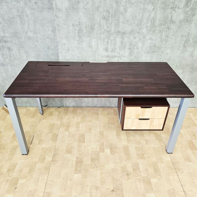 Bàn có tủ treo 160x70cm gỗ tự nhiên HBTA027