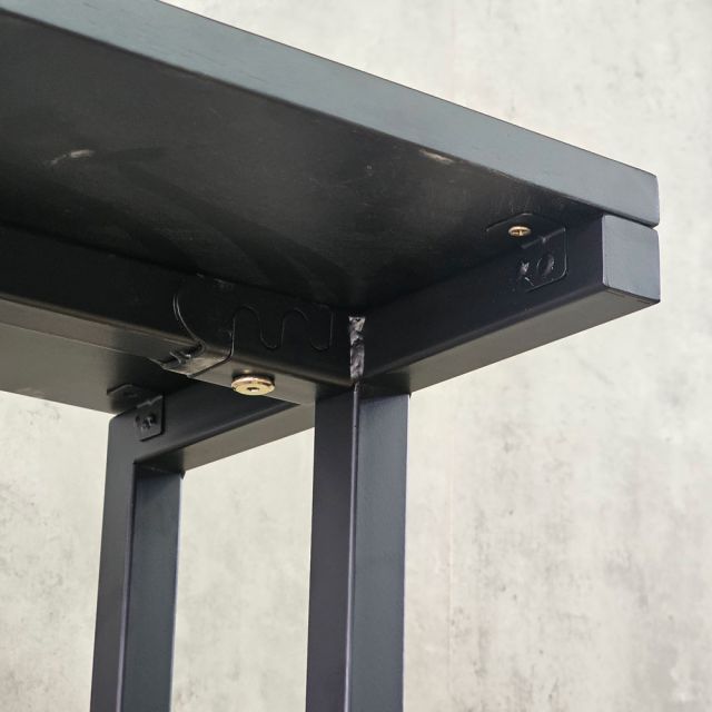 Bàn máy tính liền kệ 70x40x140cm gỗ cao su CD68052