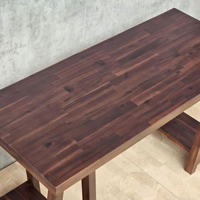 Bàn làm việc 140x60cm gỗ tràm kết hợp kệ để CPU BD68176