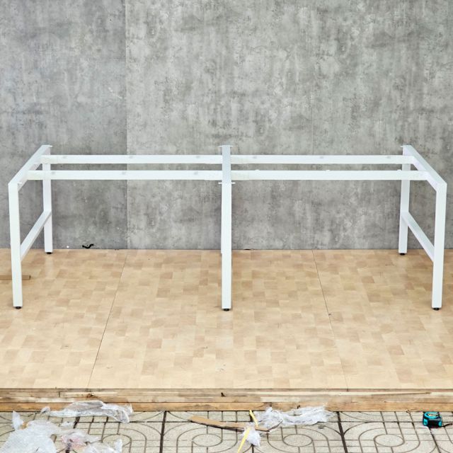 Chân sắt cho bàn cụm 4 chỗ 240x112cm sơn tĩnh điện HCRT047