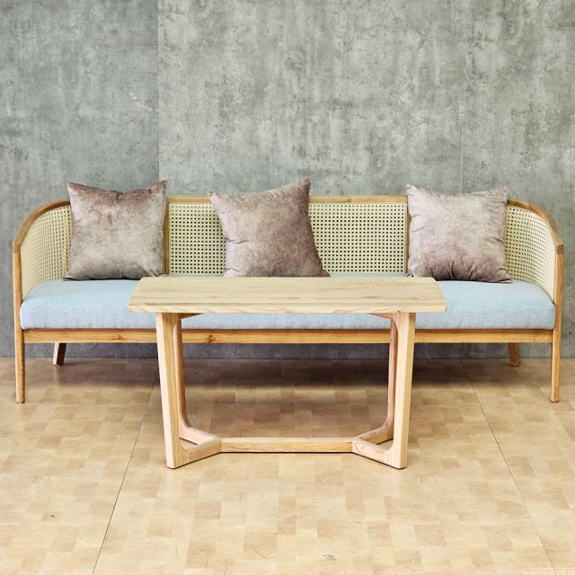 Combo bộ bàn ghế sofa Harvey gỗ Ash CBSF68076