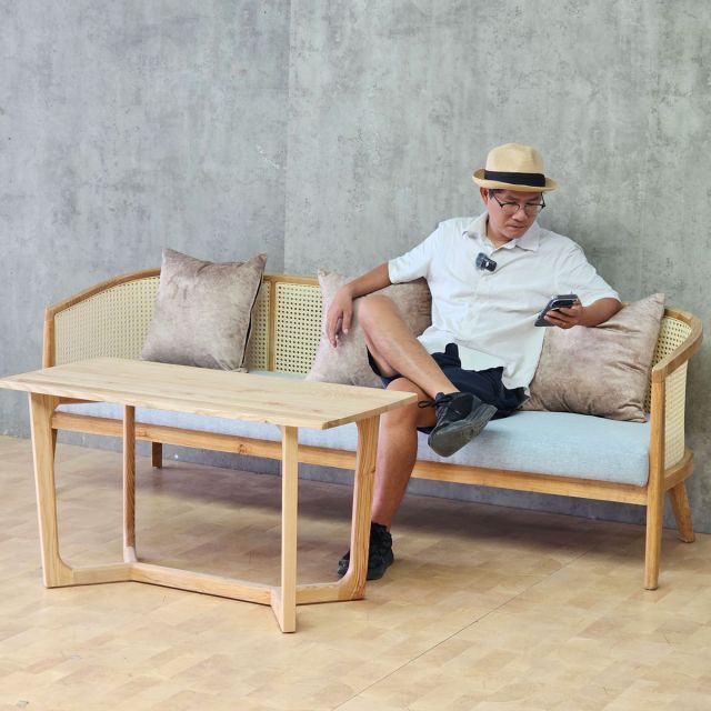 Combo bộ bàn ghế sofa Harvey gỗ Ash CBSF68076