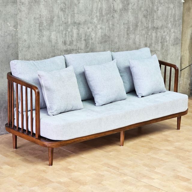 Ghế sofa băng Fly II 180x70x85cm khung gỗ Ash nệm vải SFB68121