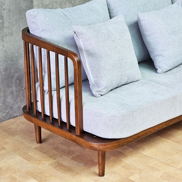 Ghế sofa băng Fly II 180x70x85cm khung gỗ Ash nệm vải SFB68121