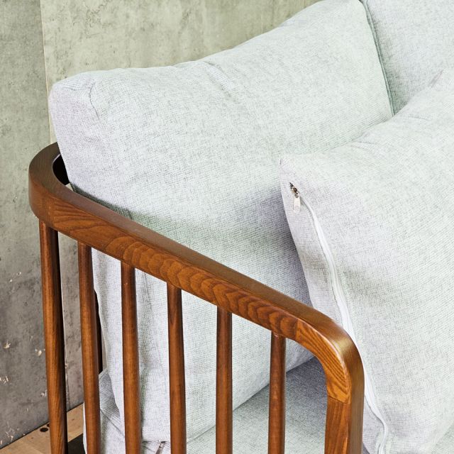 Ghế sofa băng Fly II 180x70x85cm khung gỗ Ash nệm vải SFB68121