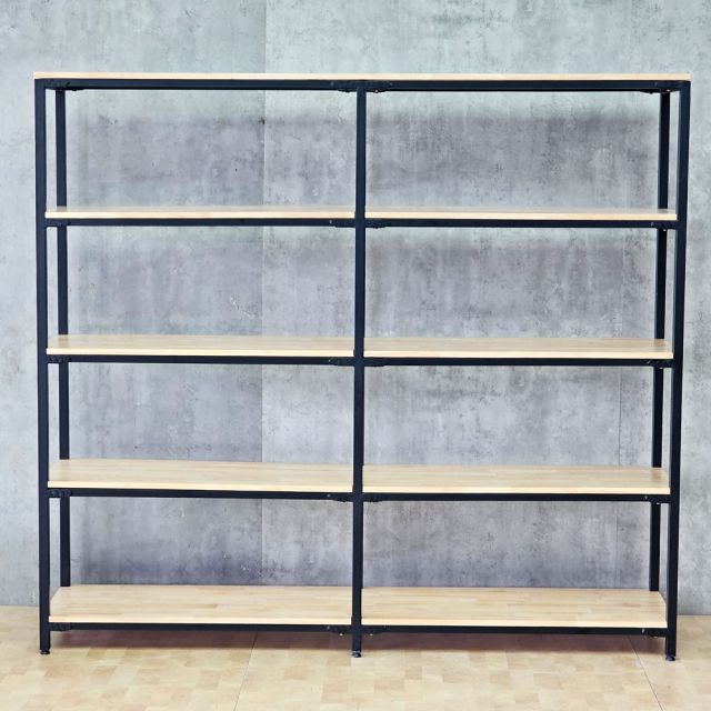 Kệ lắp ráp 5 tầng 200x40x180cm gỗ cao su KTT68029