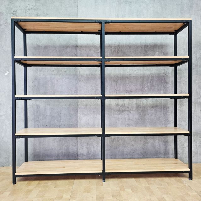 Kệ lắp ráp 5 tầng 200x40x180cm gỗ cao su KTT68029