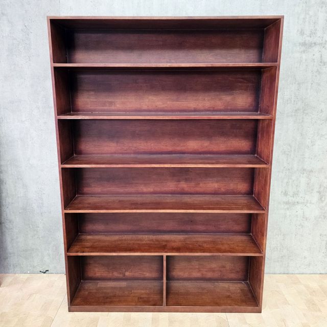 Kệ sách 6 tầng 140x30x200cm gỗ cao su KS68347