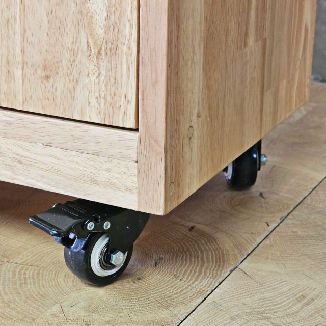 Kệ sách di động 120x30x60cm gỗ cao su KS68340