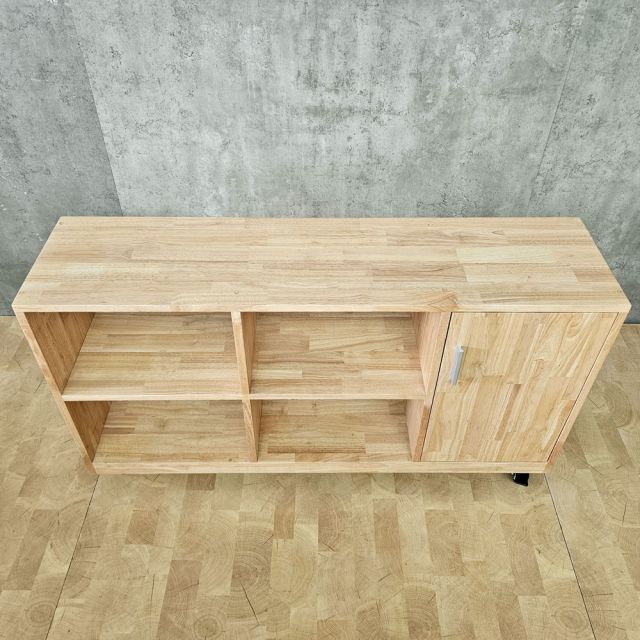 Kệ sách di động 120x30x60cm gỗ cao su KS68340