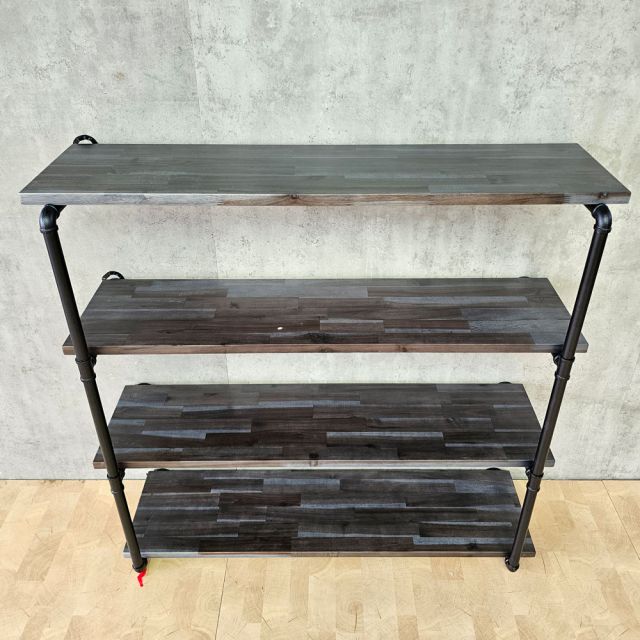 Kệ ống nước treo tường 4 tầng 120x35cm gỗ tràm PPF017
