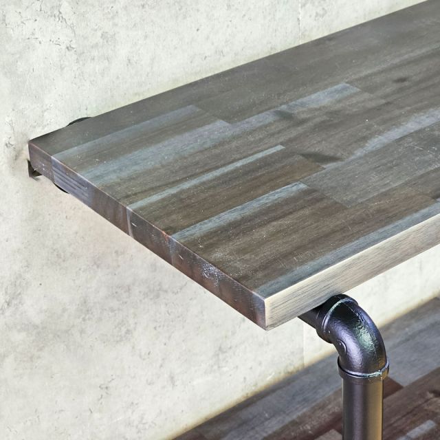 Kệ ống nước treo tường 4 tầng 120x35cm gỗ tràm PPF017