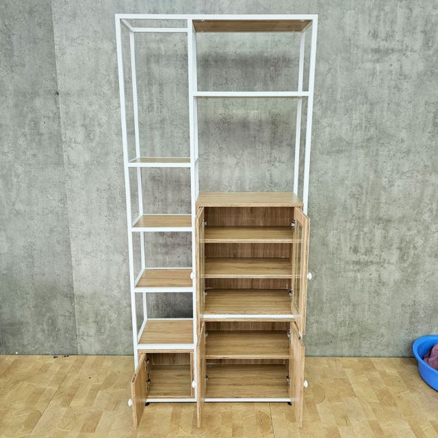 Kệ tủ trang trí 100x30x200cm gỗ plywwod KTT68086