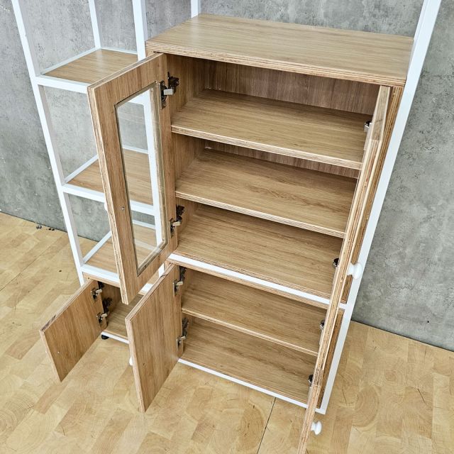Kệ tủ trang trí 100x30x200cm gỗ plywwod KTT68086