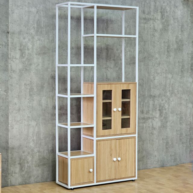 Kệ tủ trang trí 100x30x200cm gỗ plywwod KTT68086