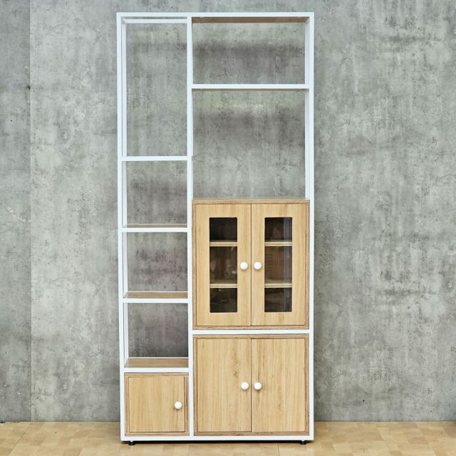 Kệ tủ trang trí 100x30x200cm gỗ plywwod KTT68086
