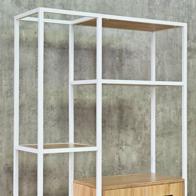 Kệ tủ trang trí 100x30x200cm gỗ plywwod KTT68086