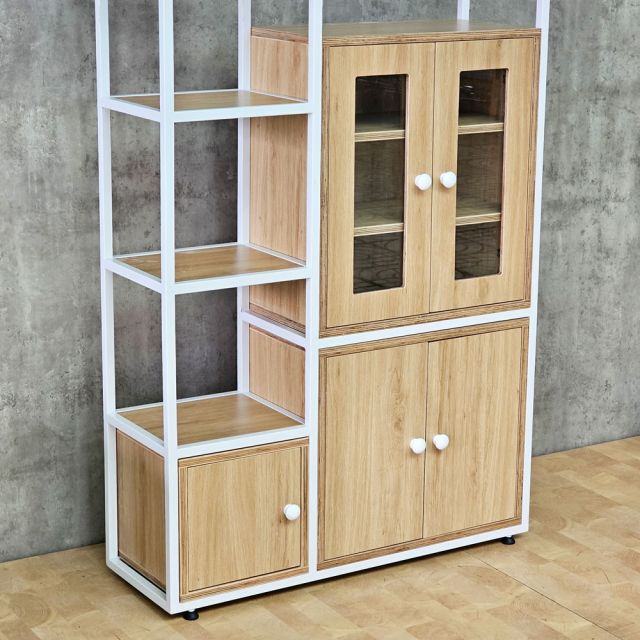 Kệ tủ trang trí 100x30x200cm gỗ plywwod KTT68086