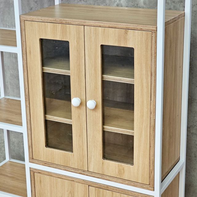 Kệ tủ trang trí 100x30x200cm gỗ plywwod KTT68086
