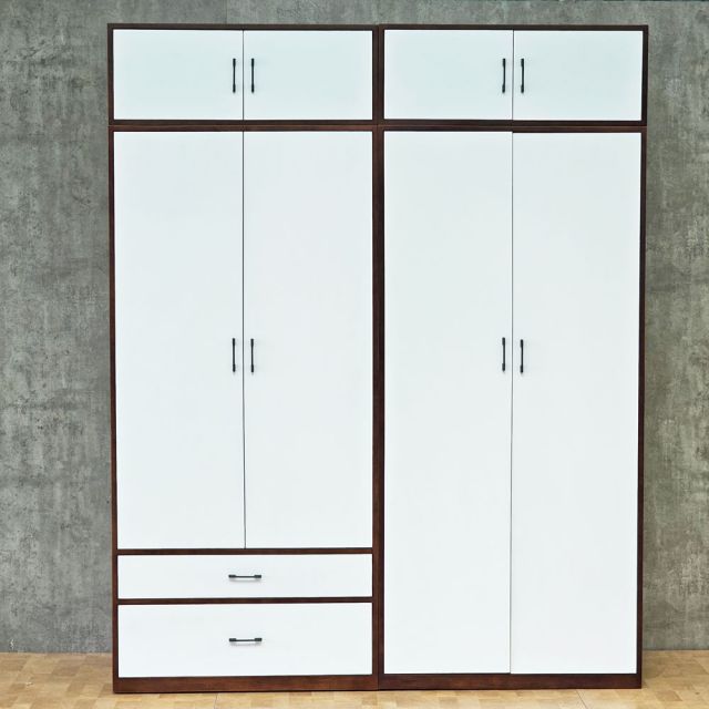 Hệ tủ quần áo 180x60x220cm gỗ cao su TQA68103