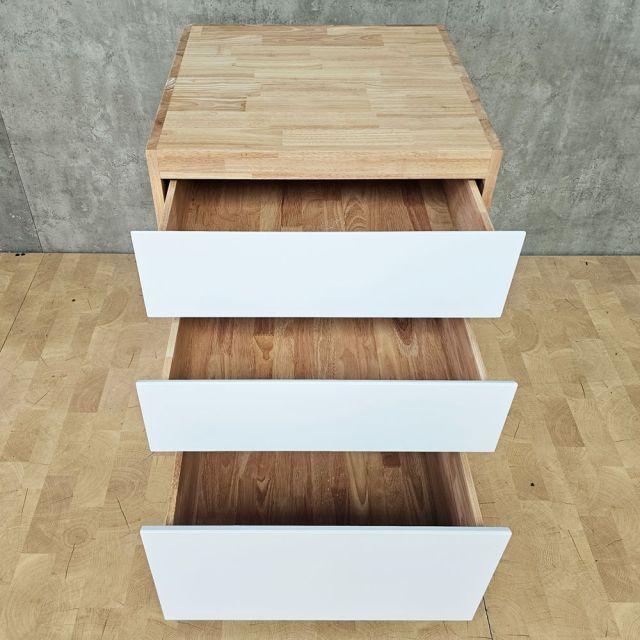 Module tủ bếp dưới 3 ngăn kéo 40x58x82cm gỗ cao su MTBD005