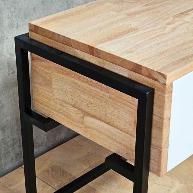 Tủ đầu giường FERRO có ngăn kéo 50x40x50cm gỗ cao su TDG68003