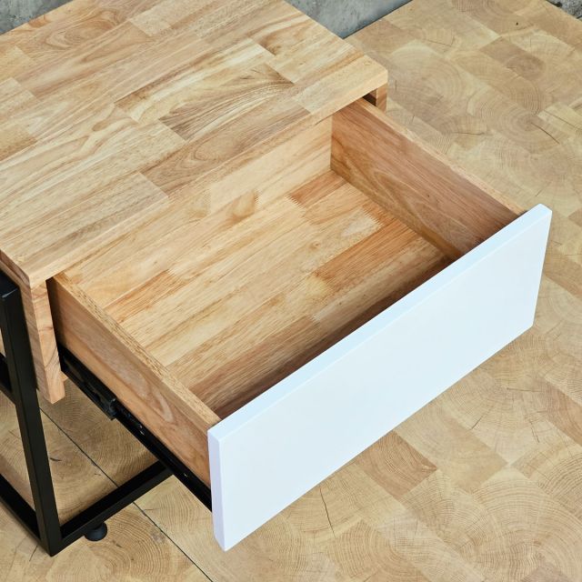 Tủ đầu giường FERRO có ngăn kéo 50x40x50cm gỗ cao su TDG68003