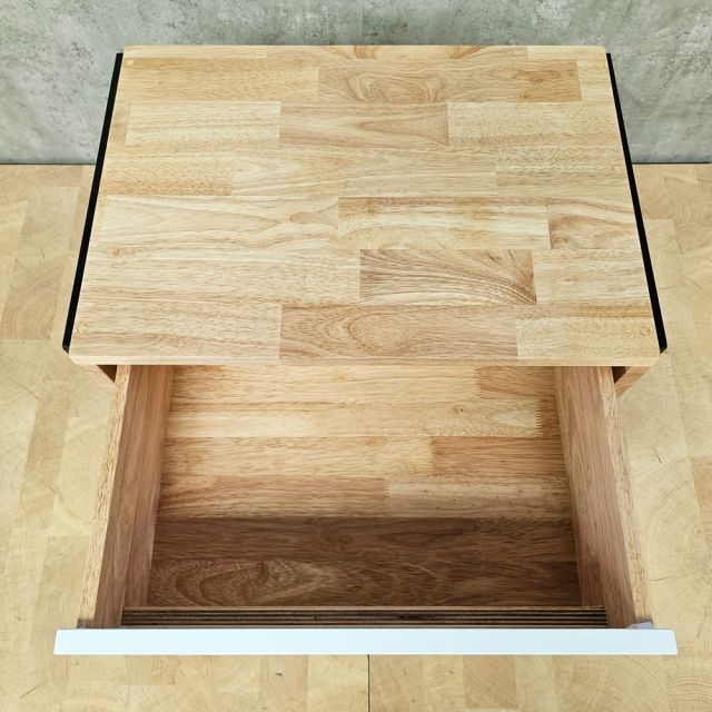 Tủ đầu giường FERRO có ngăn kéo 50x40x50cm gỗ cao su TDG68003
