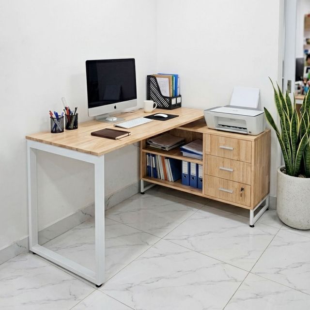 Tủ hồ sơ thấp 100x40x63cm gỗ cao su TCN68100