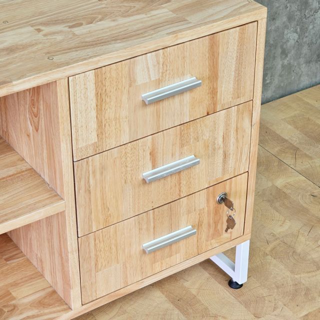 Tủ hồ sơ thấp 100x40x63cm gỗ cao su TCN68100