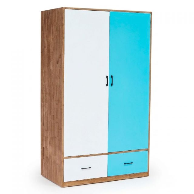 Tủ quần áo 120x60x188cm gỗ cao su TQA68101